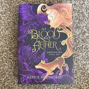bookish box of blood and aether by harper hawthorne